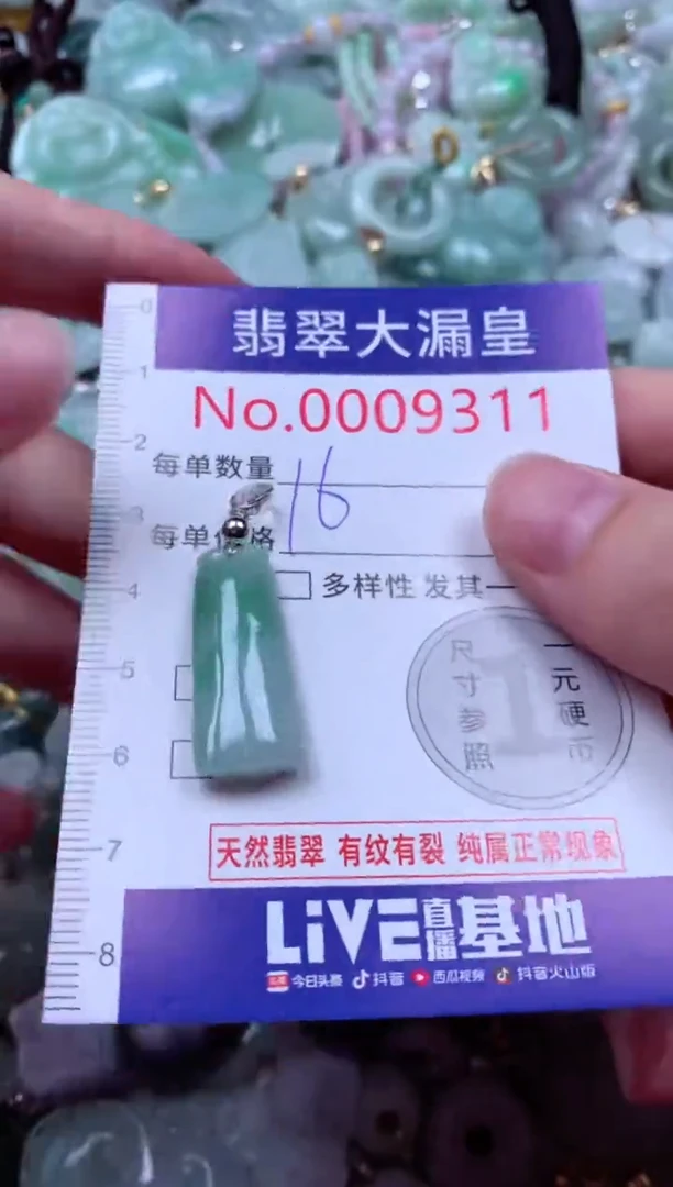 吊坠(不含链)未镶嵌翡翠9311