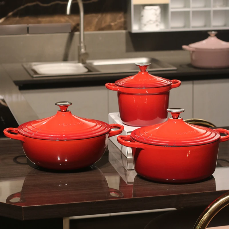 （综合链接）炫22cm炖煮锅焖炖锅珐琅铸铁锅洒金大容量家用