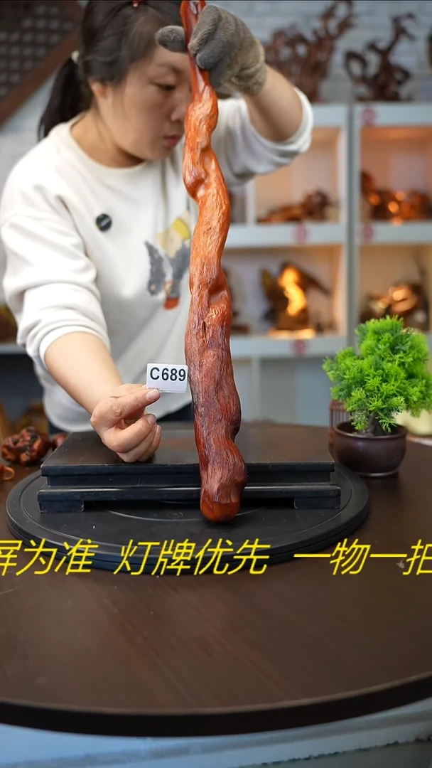 木木雕款与****汤云南红果木把玩棍