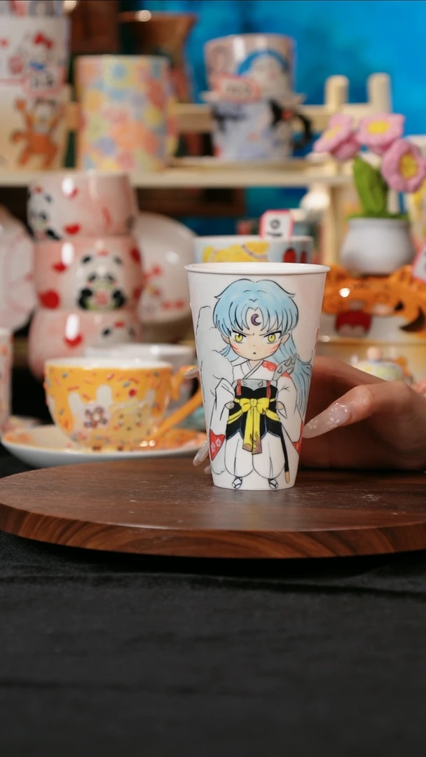 【闪购商品】景德镇手工手绘高温釉下彩陶瓷杯