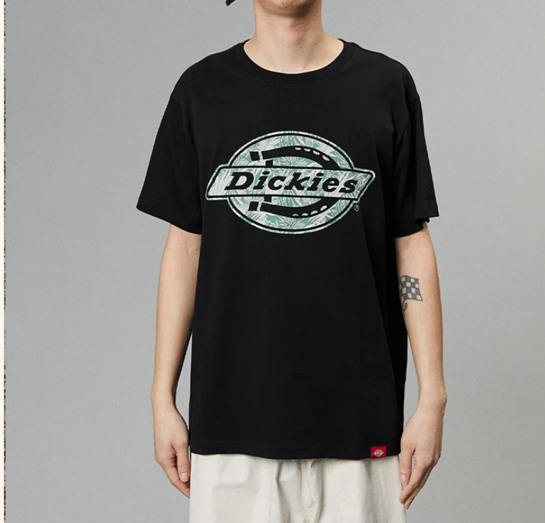 Dickies胸前大logo印花舒适内搭圆领短袖T恤 男女情侣DK0A87ME