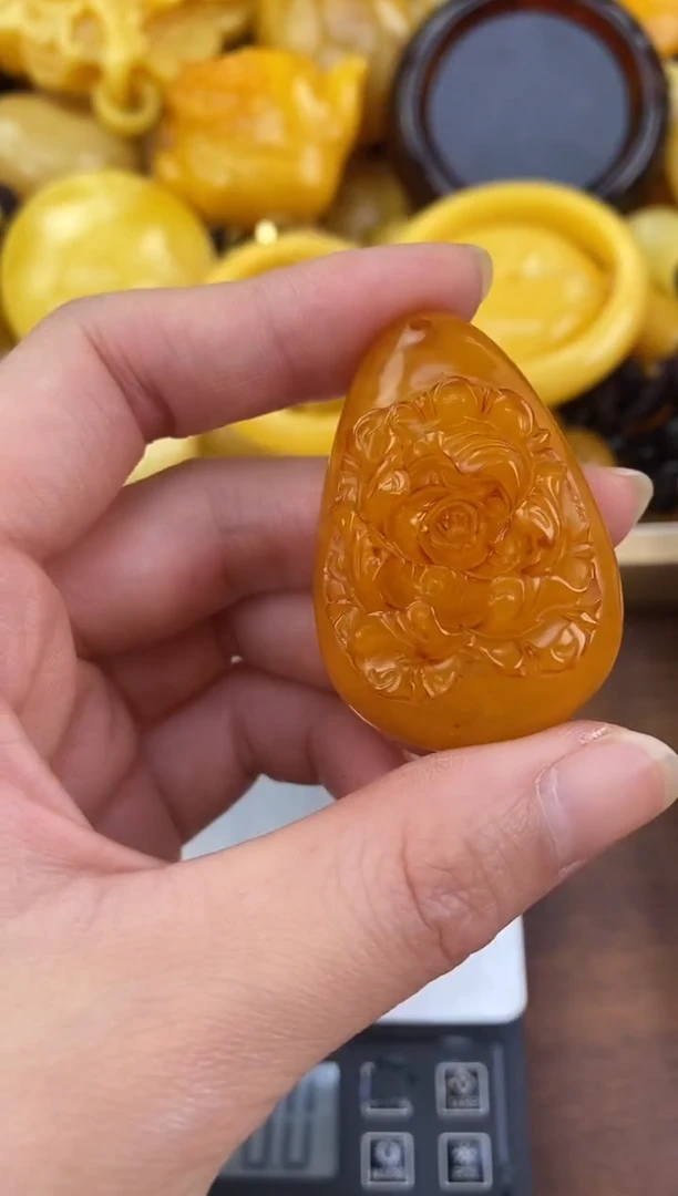 裸石琥珀未镶嵌天然琥珀蜜蜡