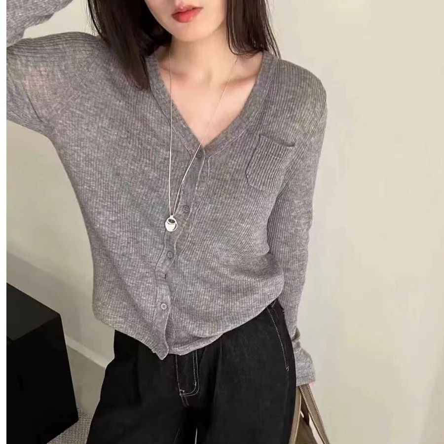 LanSe针织上衣开衫