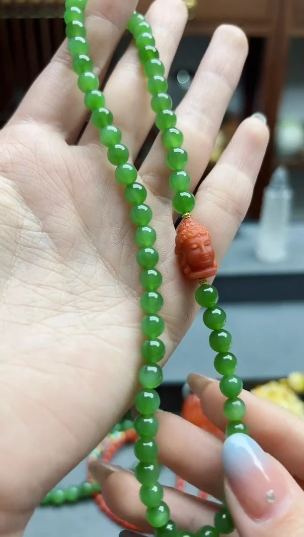 【闪购商品】和田玉手串未镶嵌碧玉双圈 WY