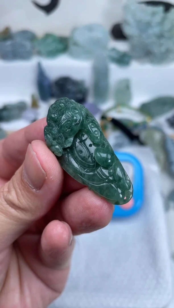 【闪购商品】翡翠摆件未镶嵌金蟾
