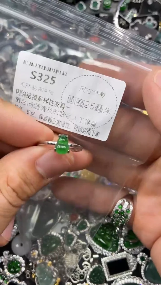 颈饰未镶嵌翡翠S325戒指 多样性发其一