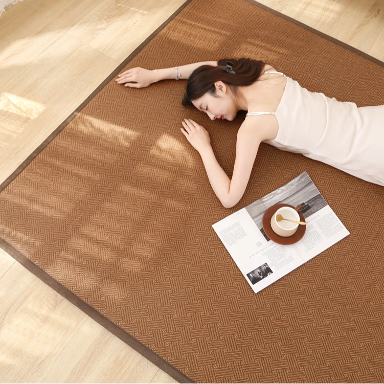 日式藤席地毯卧室客厅阳台榻榻米地垫夏季宝宝爬行垫榻榻米凉席