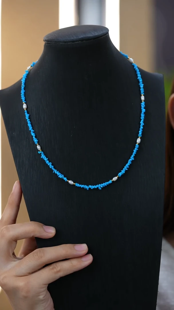 未镶嵌绿松石项链秒拍号8
