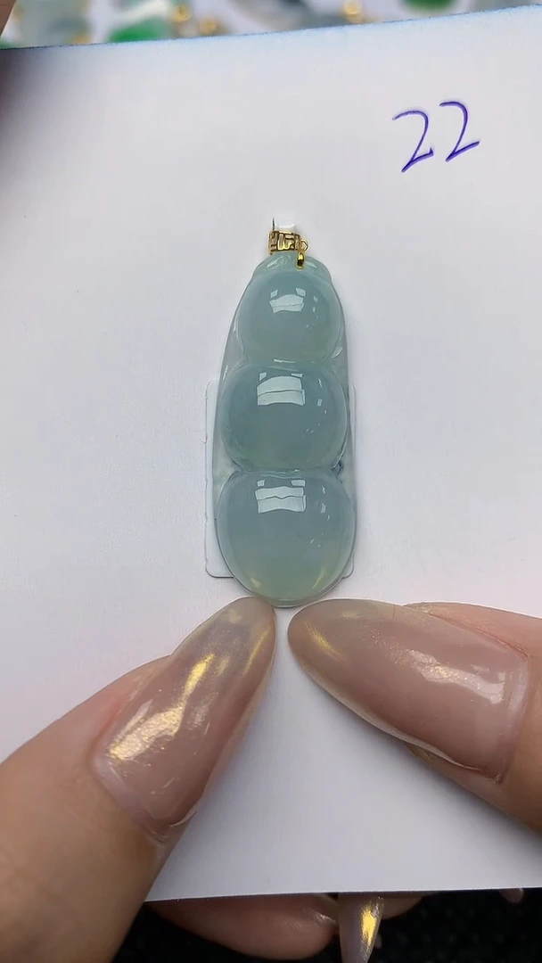 【闪购商品】翡翠颈饰18K金镶嵌天然翡翠A货