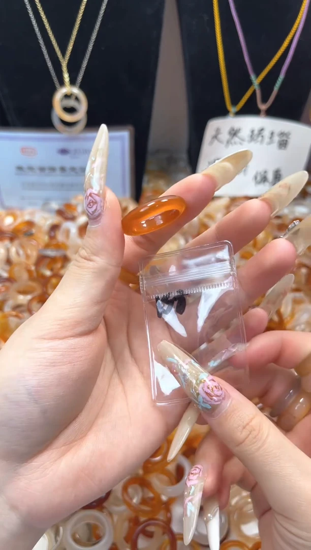 玛瑙/玉髓戒指未镶嵌158