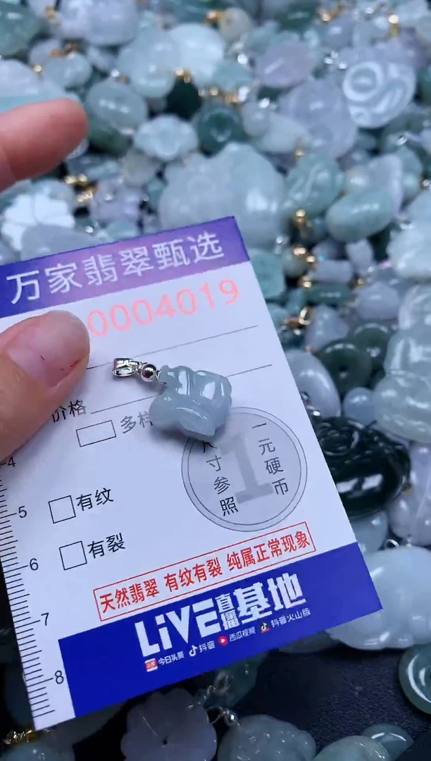 吊坠(不含链)未镶嵌翡翠4019