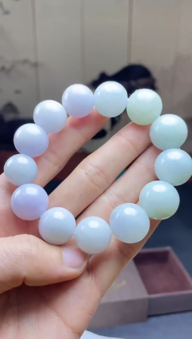 未镶嵌定制翡翠珠串 拍一发一