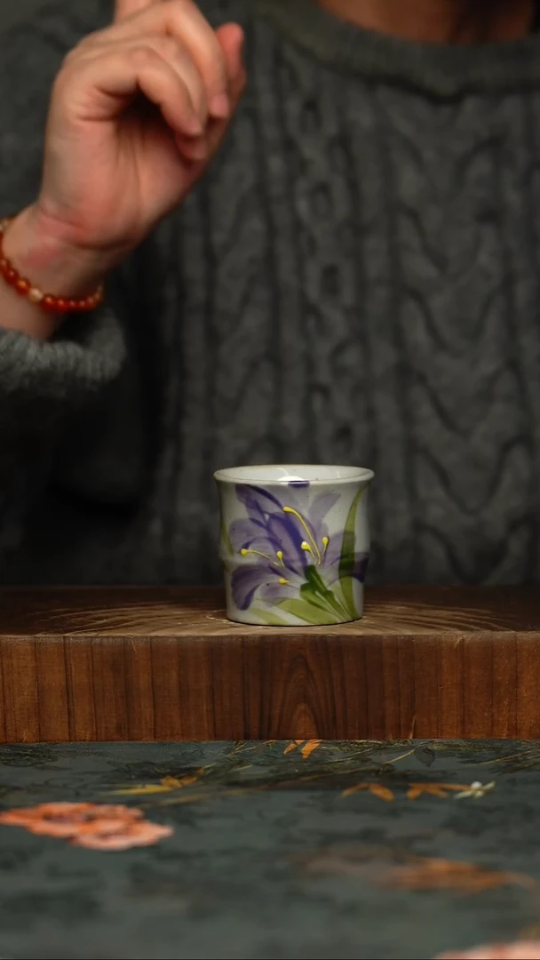 瓷片釉下彩手工手绘同款陶器