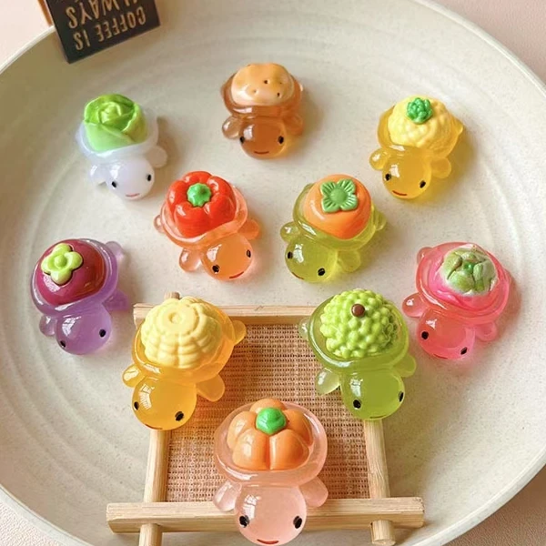 【对对碰】蔬菜水果乌龟大号4.5cm创意摆件儿童玩具装饰品