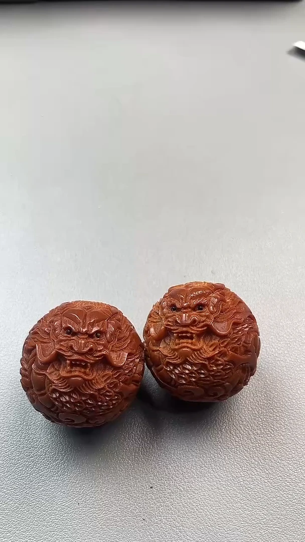 手串/手链橄榄核龙珠雕刻 3.7