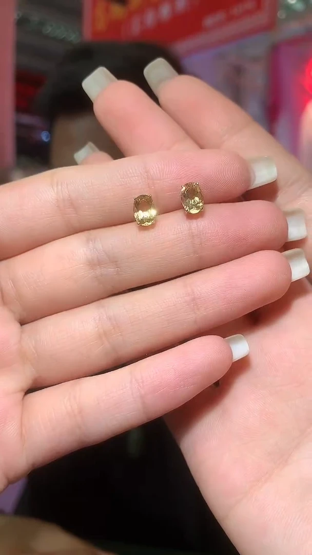银S925镶嵌耳饰水晶【宝石世家严选】