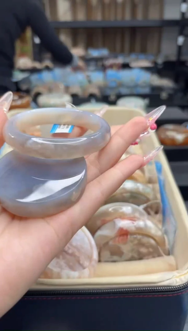 未镶嵌手镯石英质玉236(57圈赠送镯心)