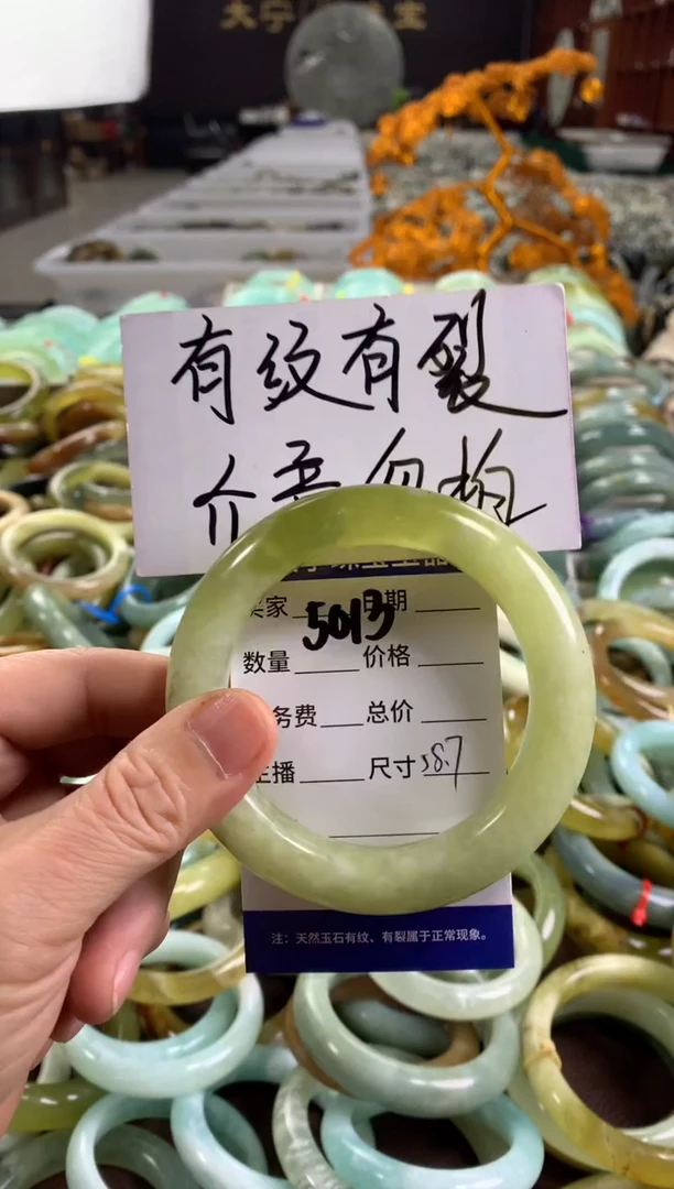 蛇纹石玉未镶嵌手镯5013