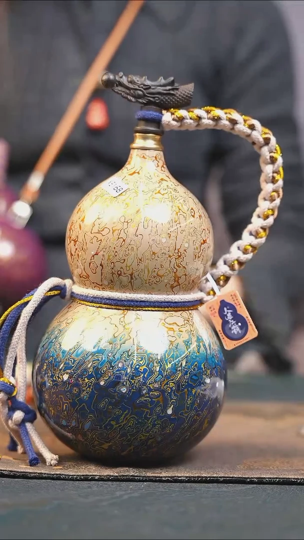 【闪购商品】XE168漆艺酒葫芦不包手串及旋转底座