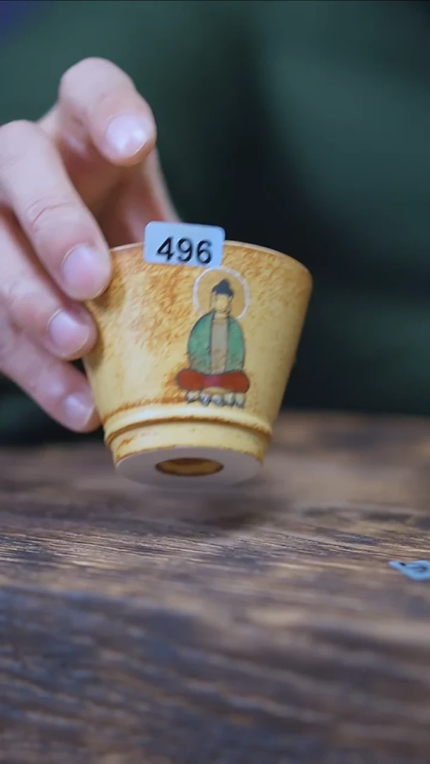 【闪购商品】496景德镇手绘无相佛高杯