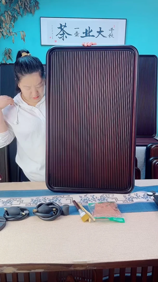 千川黑色款式茶盘80*50*5