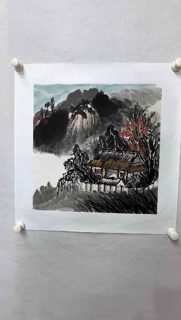 【闪购商品】纸本1炳山艺术——李贵老师绘画作品