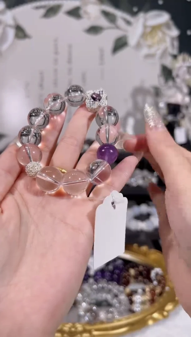 【闪购商品】水晶手链未镶嵌天然水晶默认微瑕 多样性发货发其一