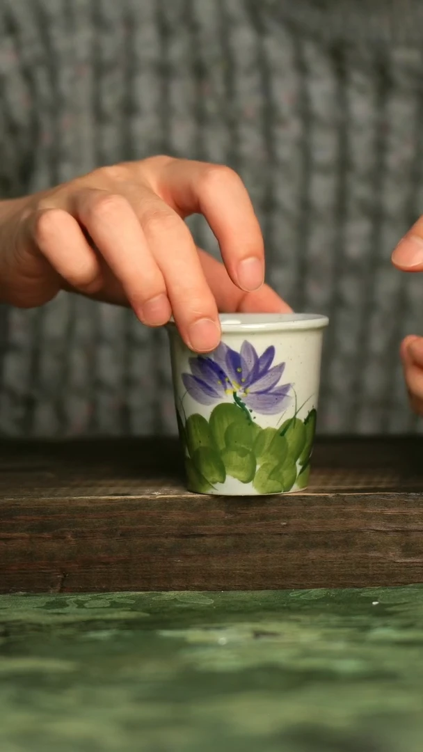 陶瓷青诗集手工手绘瓷器