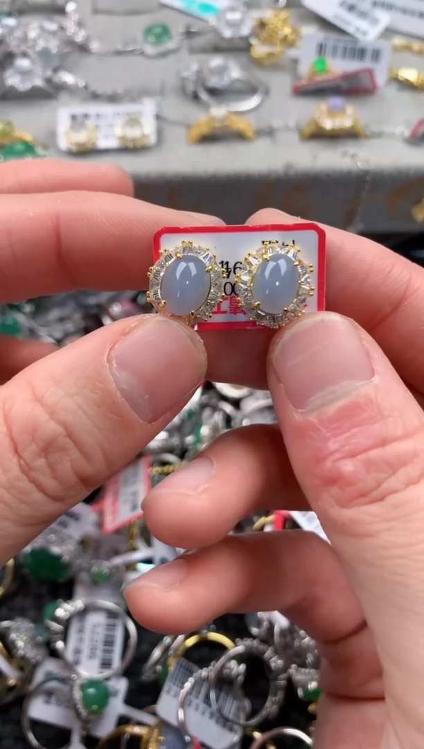 银S925镶嵌戒指翡翠4                   8