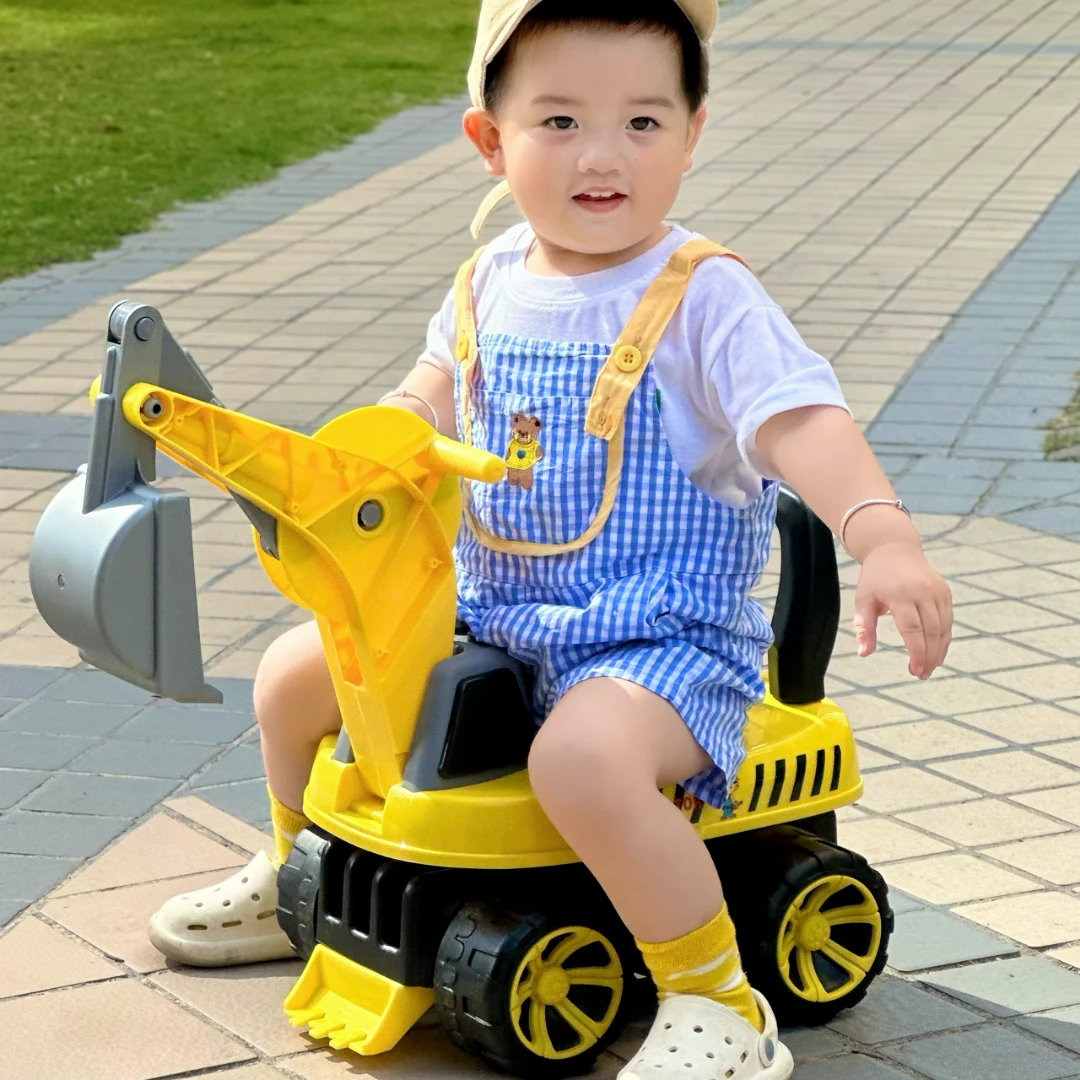 大型挖掘机儿童玩具可坐玩具车大型挖机可坐人男女程车男孩挖土机