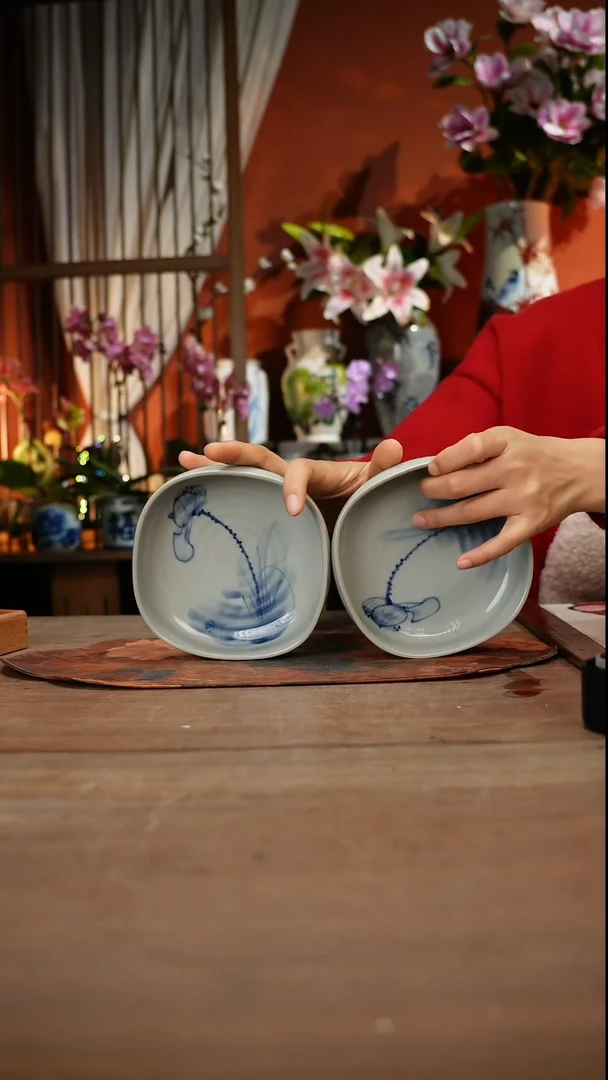 现代高温釉下彩手绘陶瓷餐具
