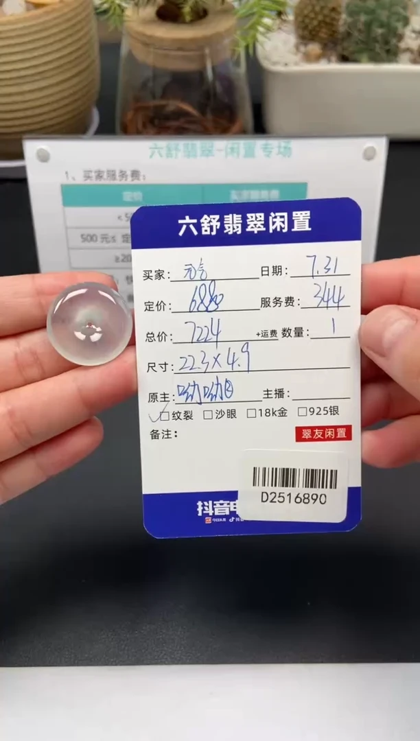 翡翠未镶嵌颈饰?****娜D2516890