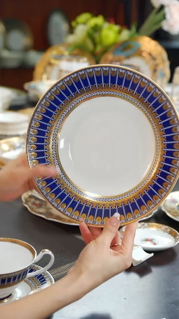 瓷片9英寸草帽盘1个