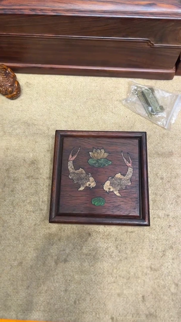 【闪购商品】木连年有余方抽拉盒