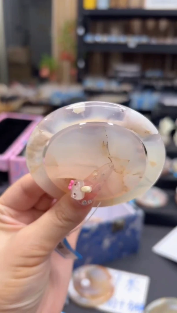 未镶嵌手镯石英质玉295(60圈赠送镯心)