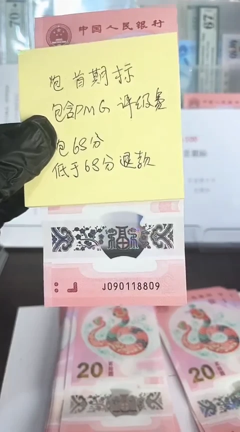 【闪购商品】塑料蛇钞包68分单张号码090118809