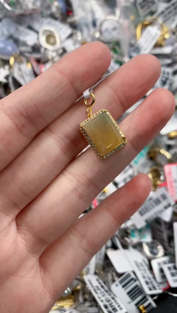 银S925镶嵌戒指翡翠12     9