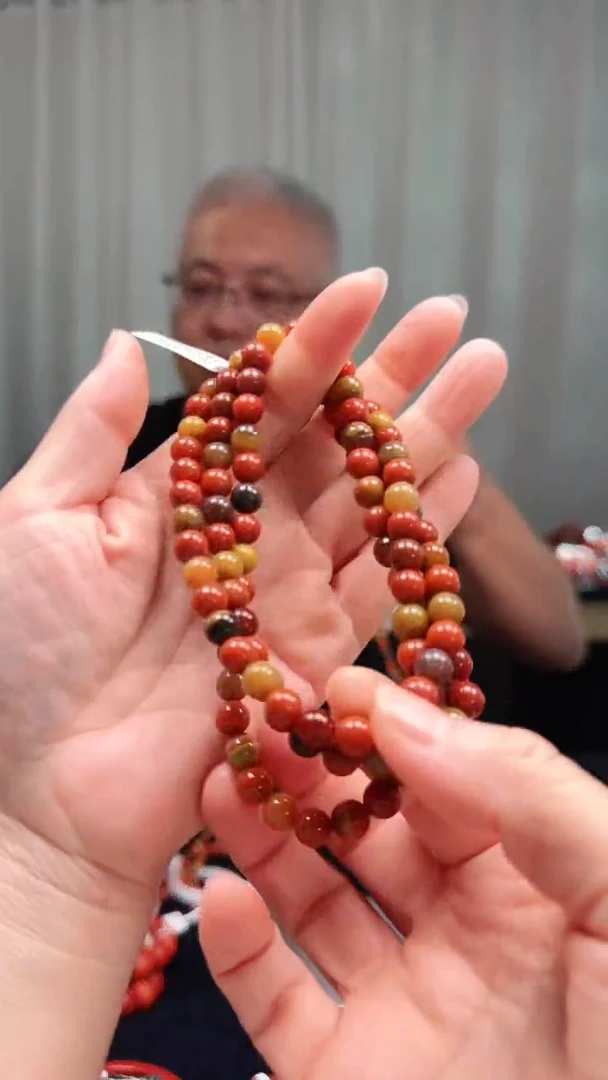 未镶嵌多样性发一件南红玛瑙7mm包浆圆珠多圈