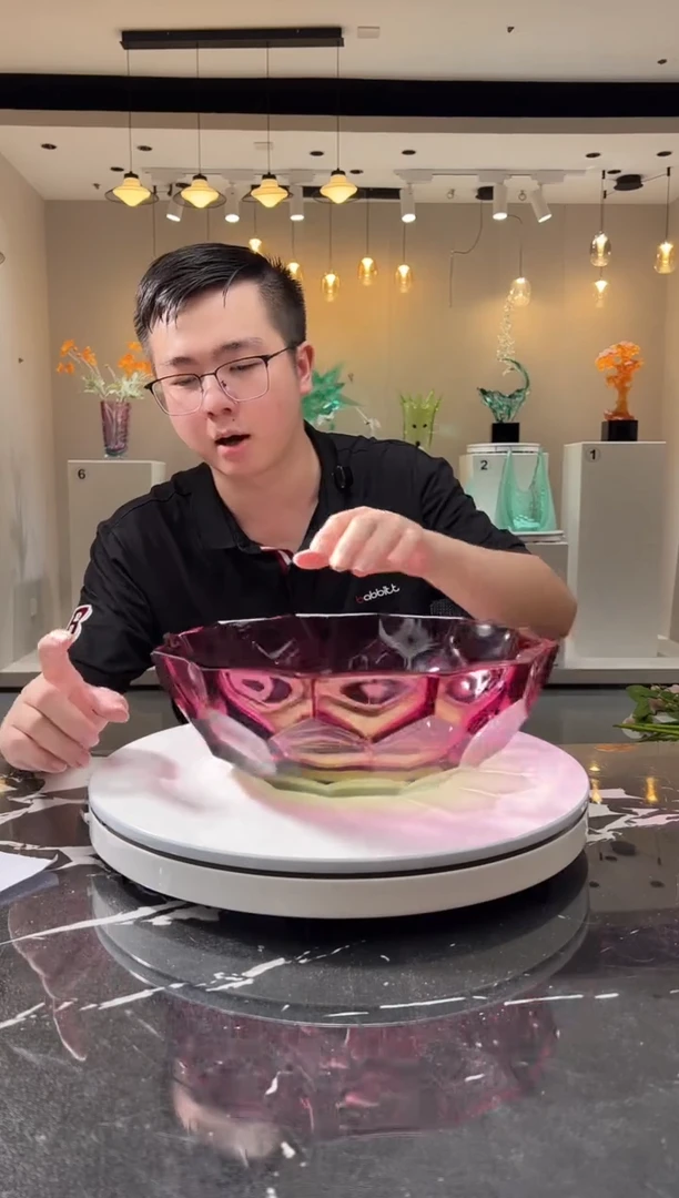 摆件巴比特美学 金红Caorle果盘
