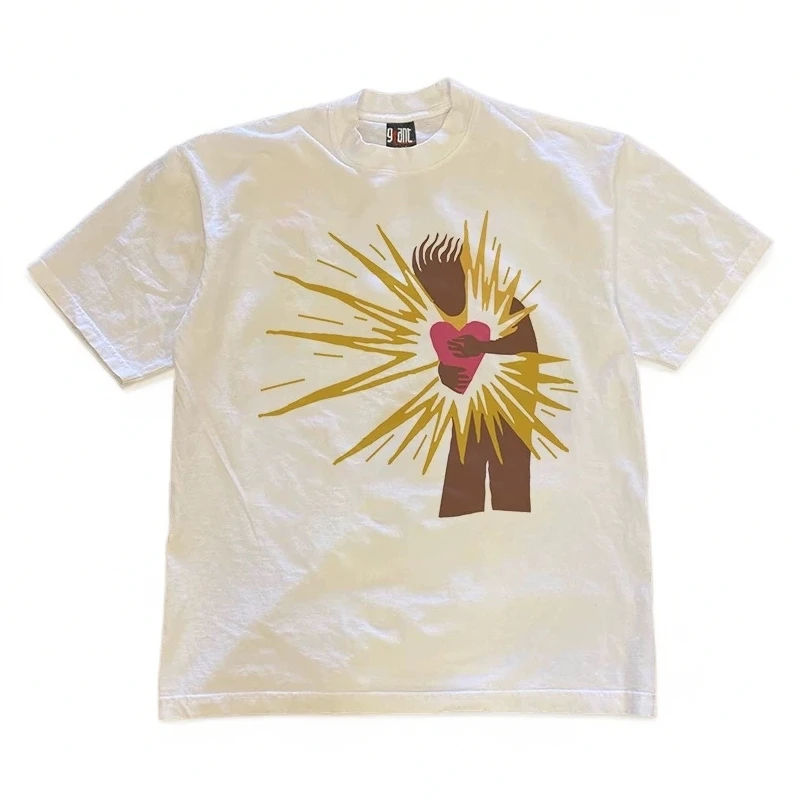 新疆棉！265g纯棉重磅正品！男女休闲宽松圆领印花夏季半袖T恤短袖