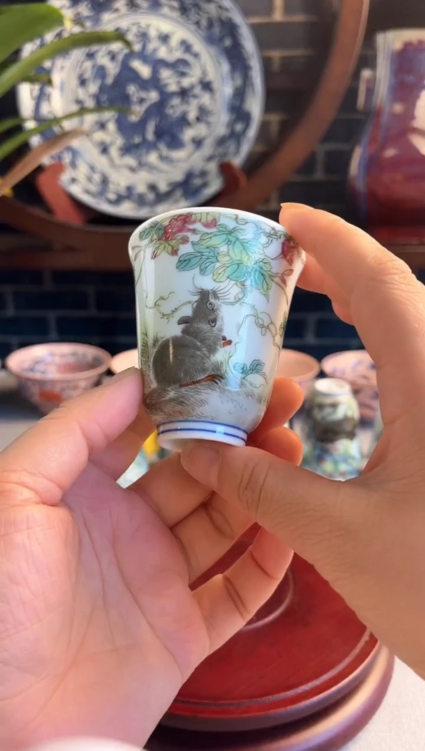 景德镇陶瓷艺术品鼠