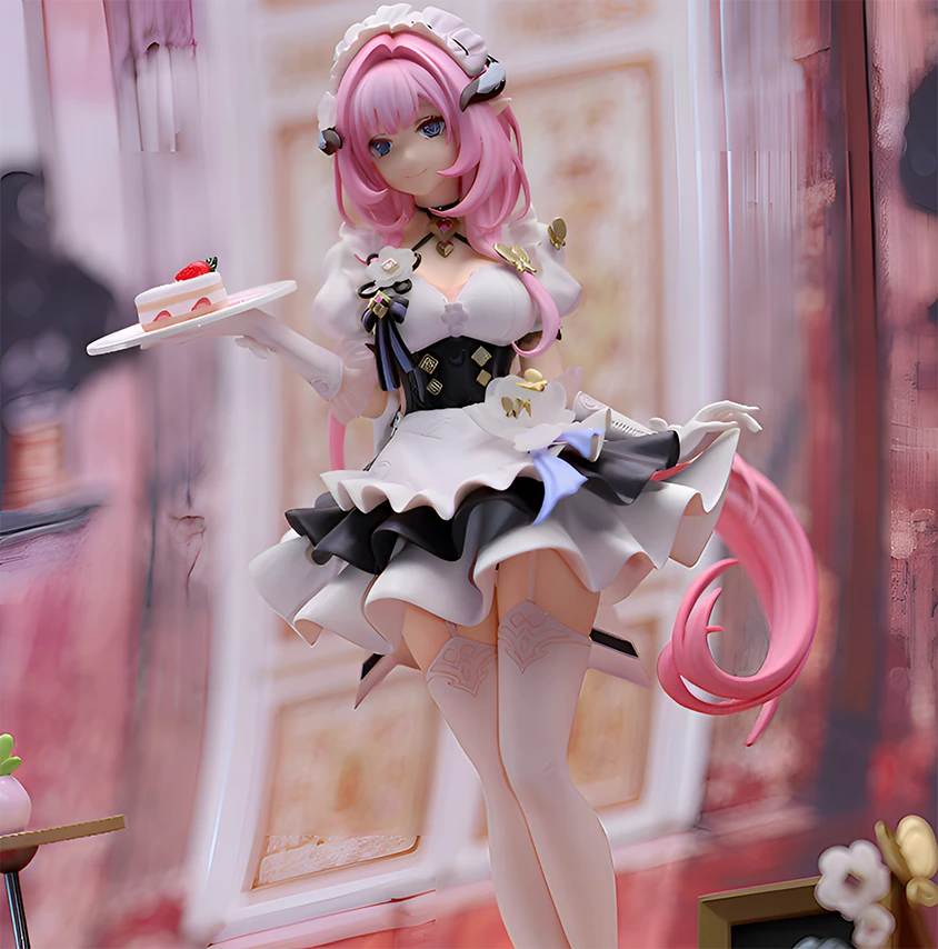 星穹铁道雕像手办新周边 爱莉希雅1/7手办 粉色甜心小姐女仆模型