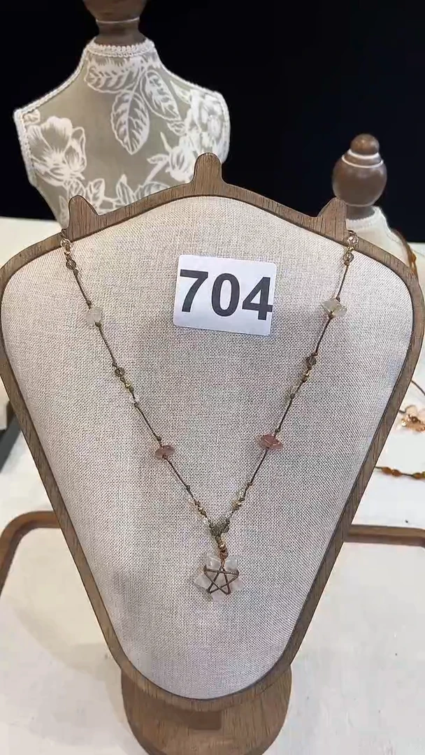 项链钛钢淡水珍珠704