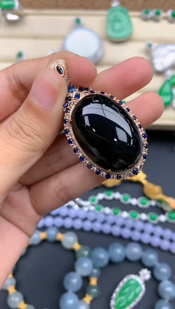 【闪购商品】翡翠颈饰18K金镶嵌499-中国好珍宝