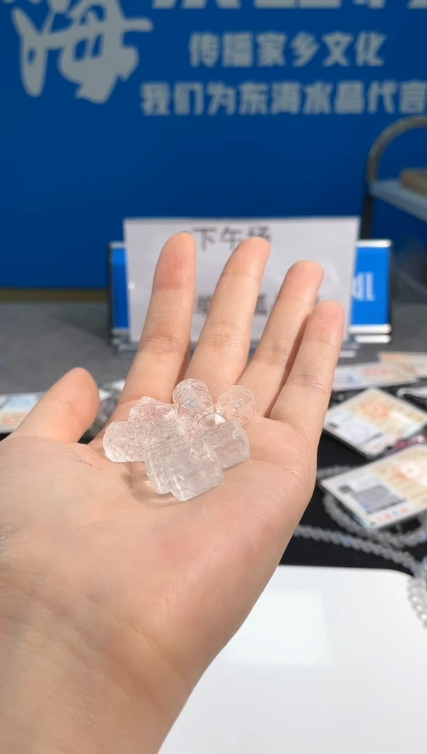 【闪购商品】水晶手链未镶嵌70号白水回文桶珠