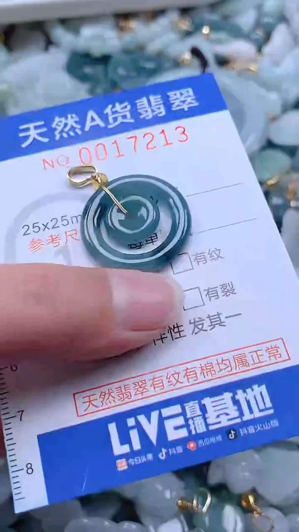 翡翠未镶嵌吊坠(不含链)1