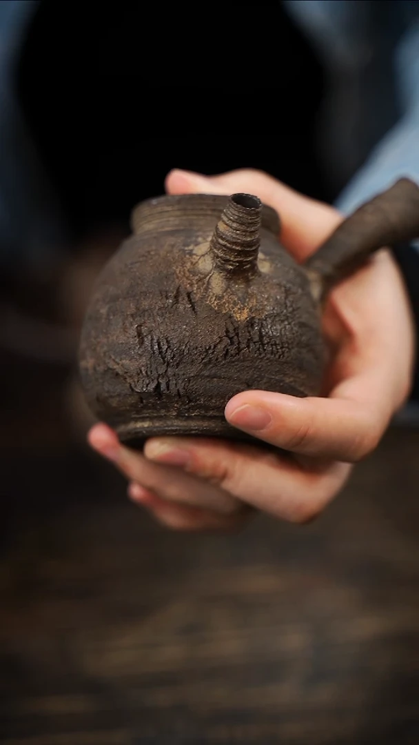 全手工制作  南蛮侧把壶180cc