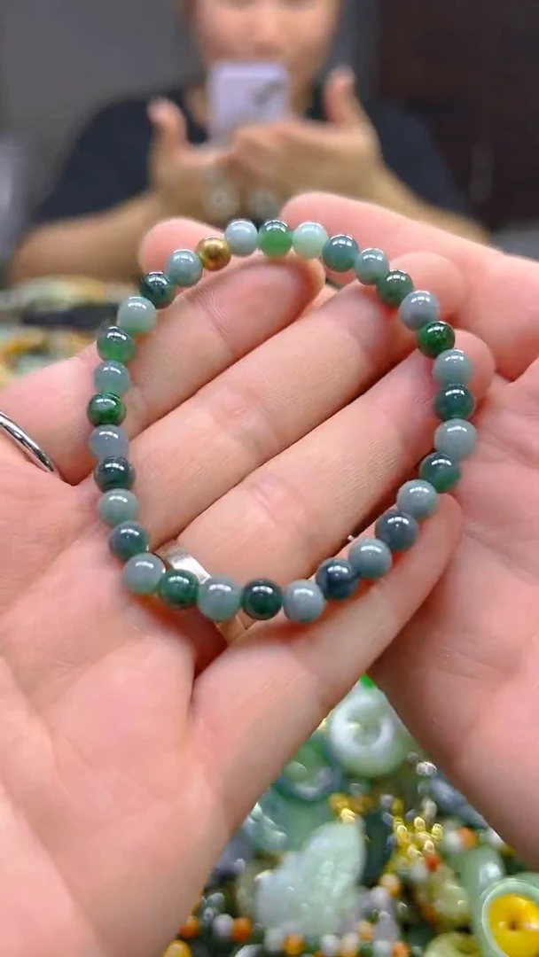 翡翠未镶嵌颈饰5MM/Z/翡翠A货,一件也是批发价