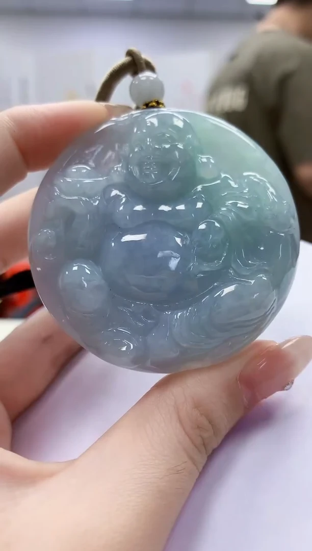 未镶嵌定制翡翠4917jw-毛货挂件85