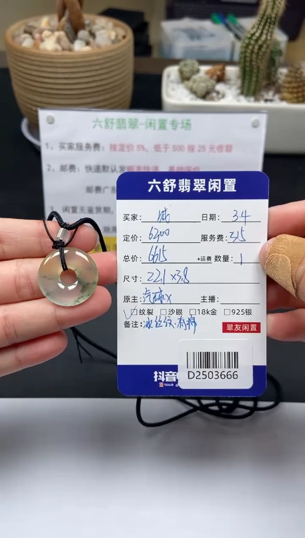 【闪购商品】翡翠颈饰未镶嵌D2503666